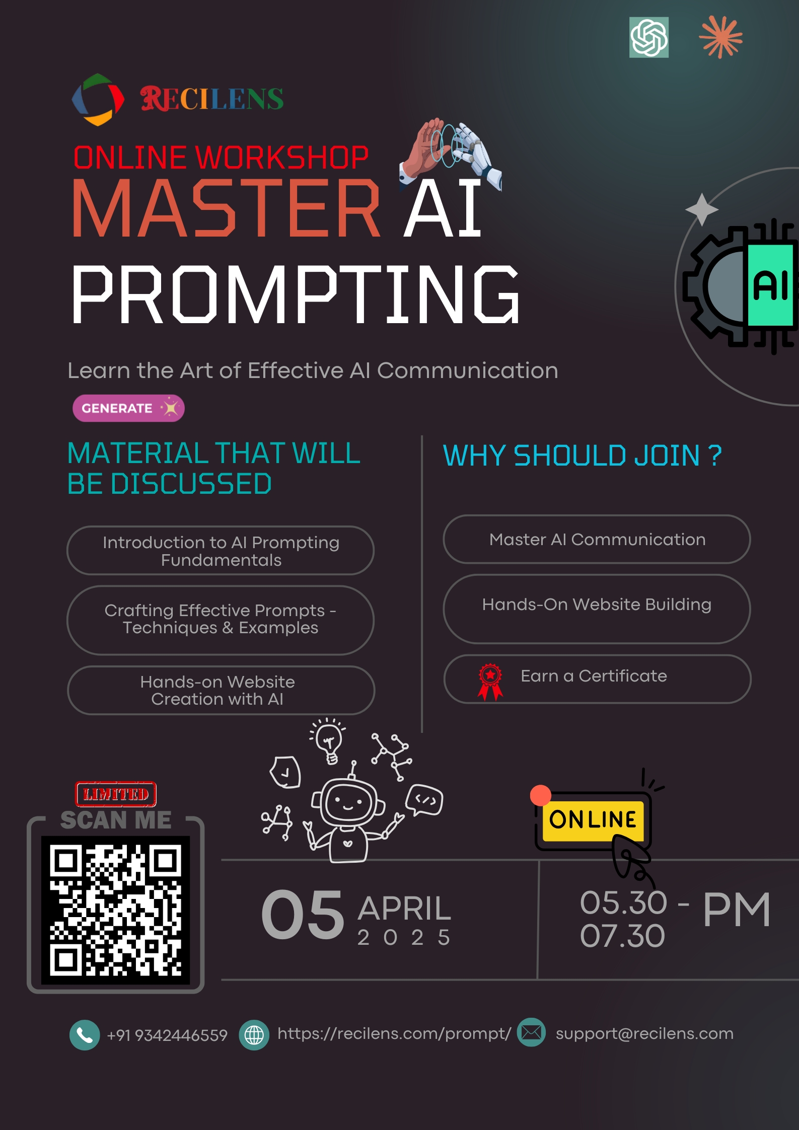 Online Workshop On Master AI Prompting 2025